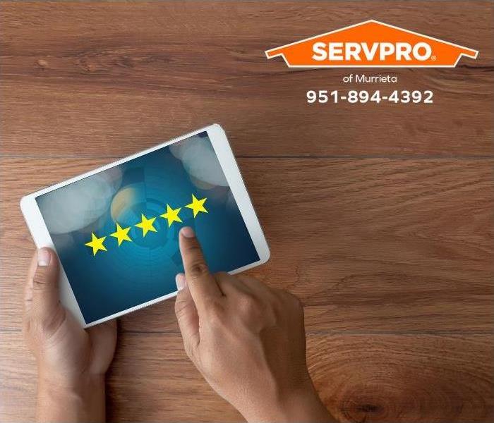 A customer is leaving a review.