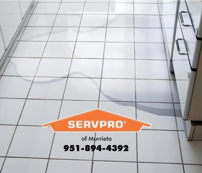 water on kitchen floor