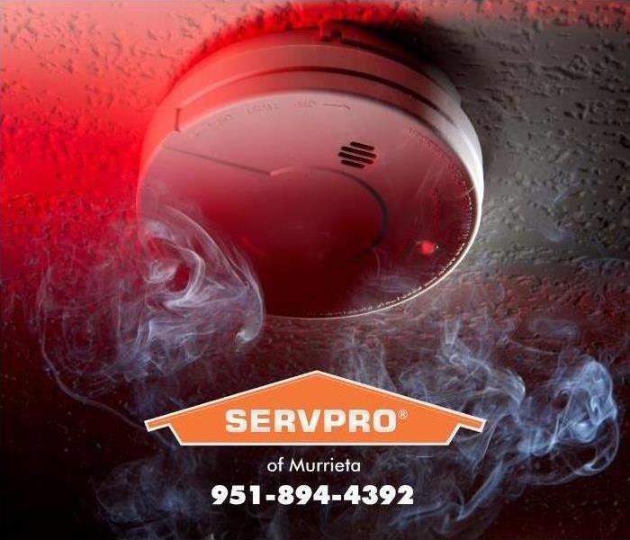 smoke alarm on ceiling