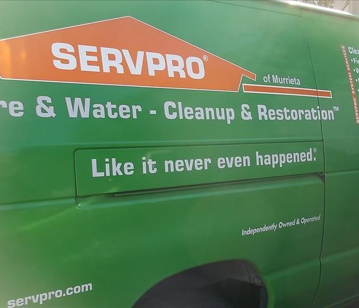 Green SERVPRO of Murrieta truck 